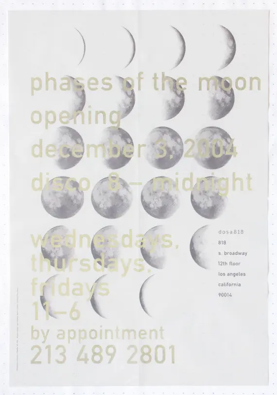 phases of the moon 2004: opening disco