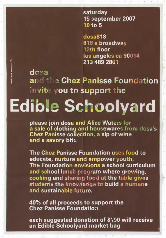 Edible Schoolyard 2007: fundraiser