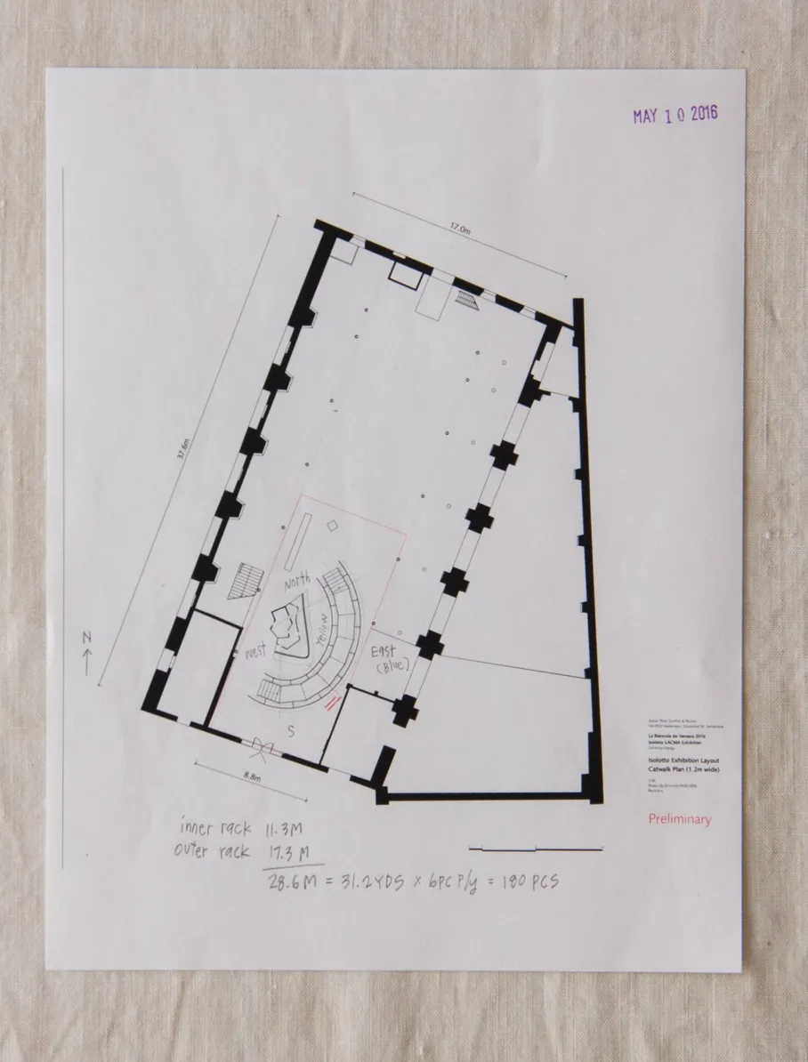 preliminary architectural drawing from Atelier Peter Zumthor & Partner