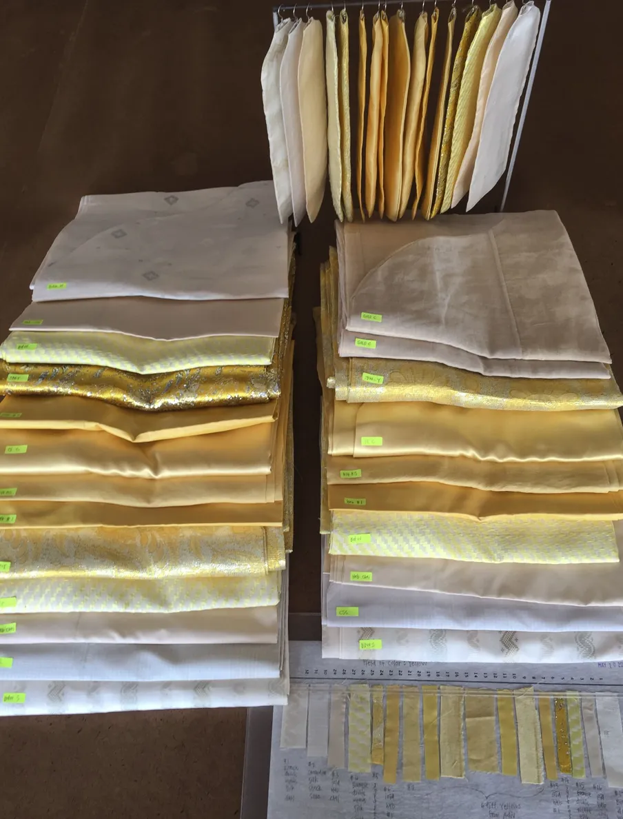 field of color: yellow—dyed using marigold and hibiscus