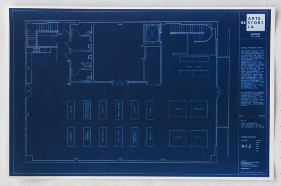 blueprint map of the mercantile