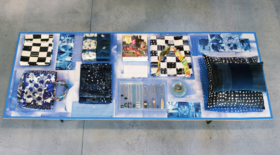 indigo table
