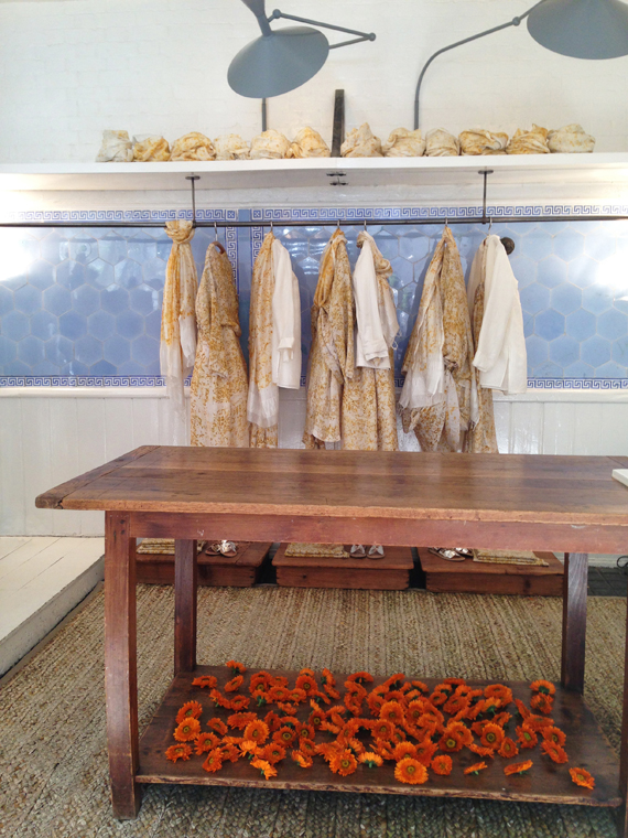 temple blessings collection dyed with fresh marigold