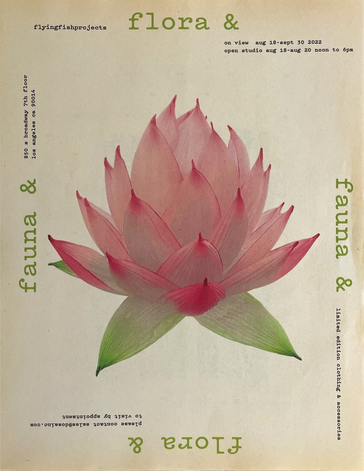 flora & fauna invitation, august 2022