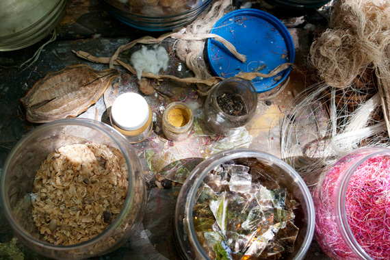 native ingredients for making paper