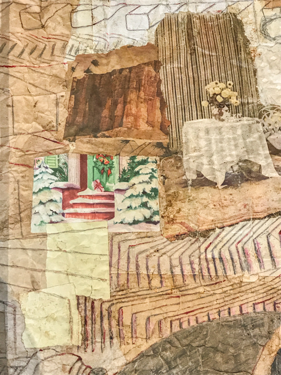 detail of the surface of Ramírez's drawing