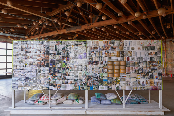 photowall sharing the development of the project | photo by Yoshihiro Makino