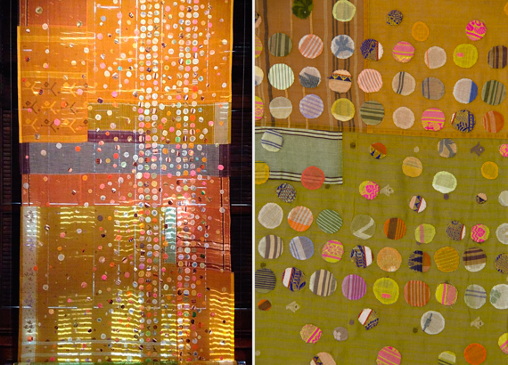 dosa's Gee's Bend tikdi jamdani textile and detail