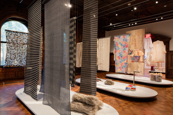 view of Luisa Cevese and Reiko Sudo installations | photo by Matt Flynn © Smithsonian Institution
