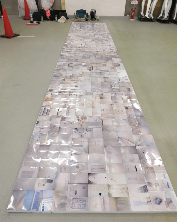 the photo wall, 4ft x 22ft