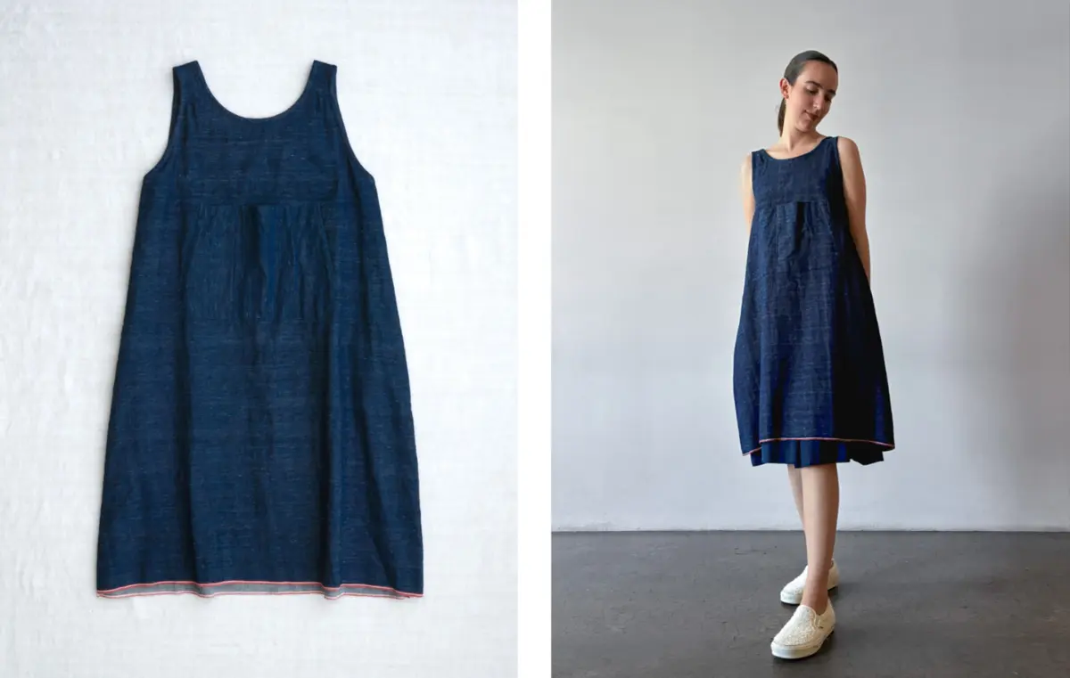 259KD04 studio jumper *indigo* worn with 00KC09 *indigo*