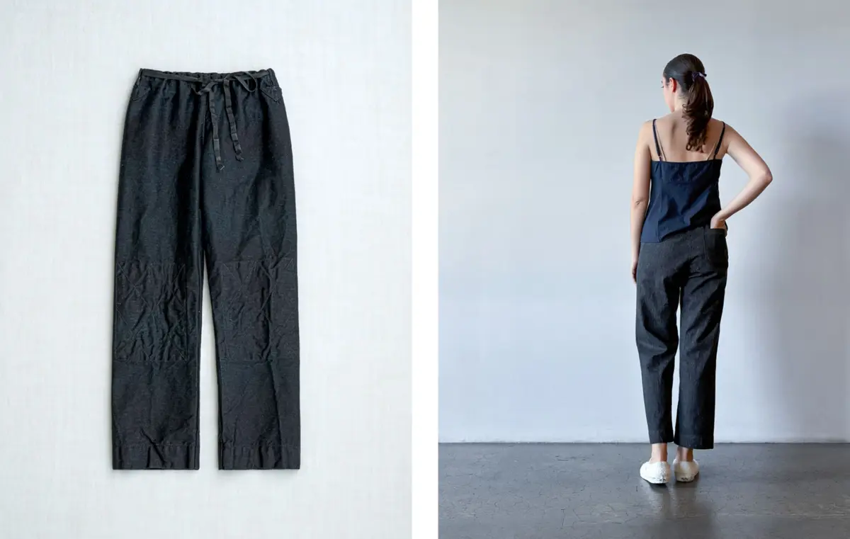 259KD56 judo pants *midnight* worn with 00RK18 *midnight*