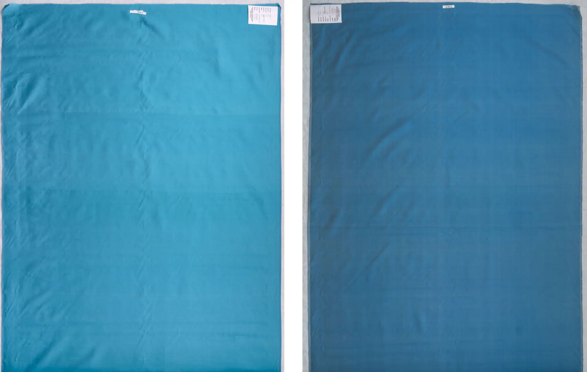 satin broadcloth: colors - *livadi (turq)* and *agriolivadi (blue)*