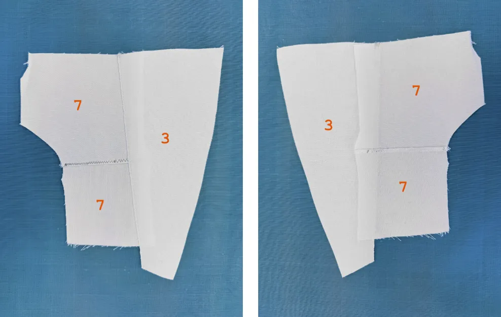 patched scrap front (L); patched scrap back (R)