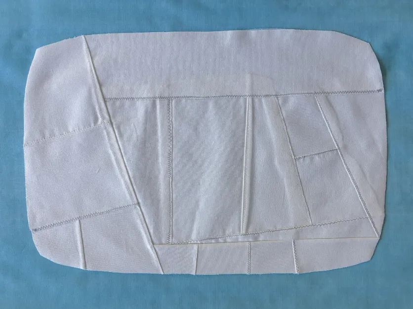 finished and cut patched panel