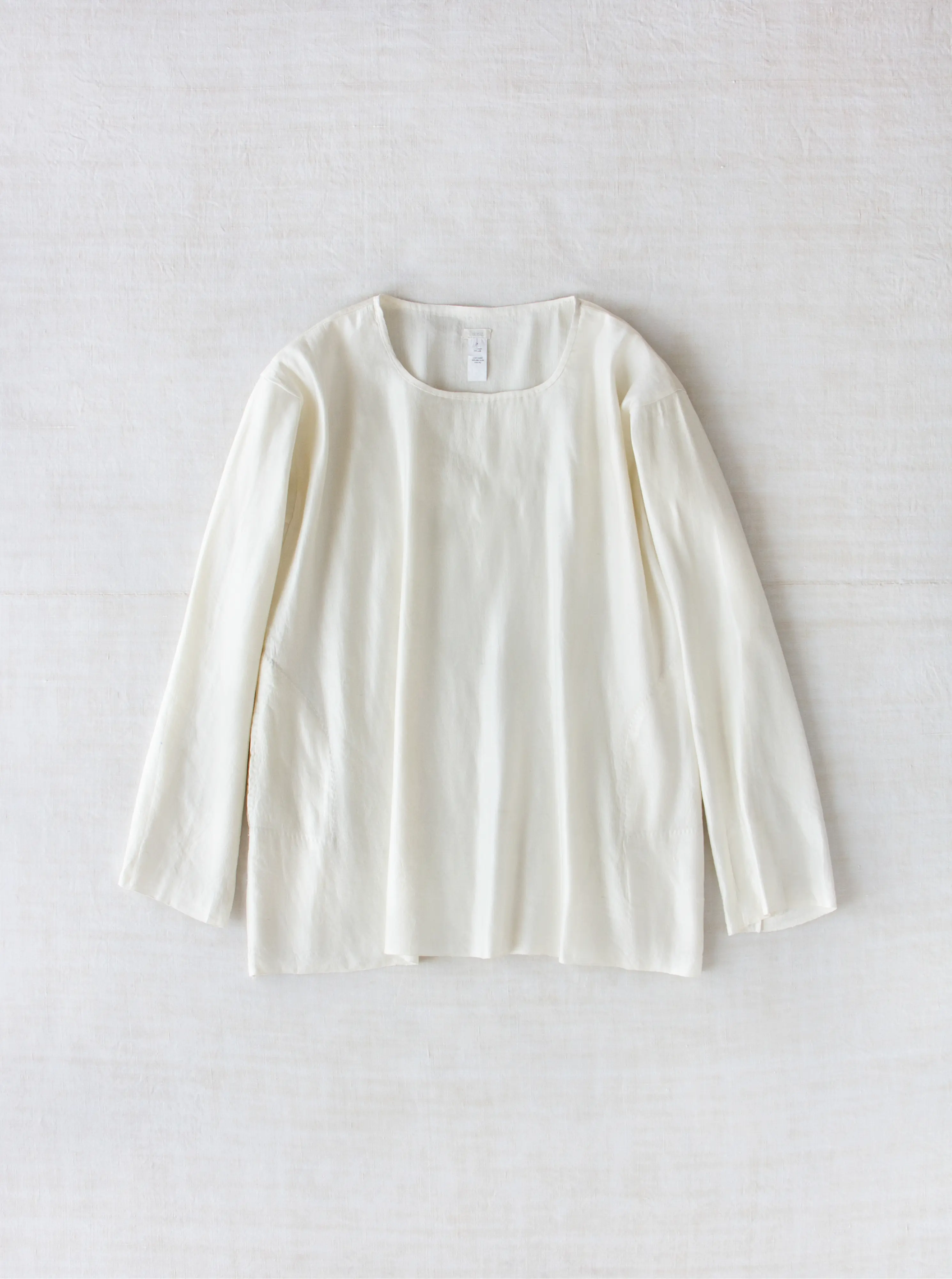 tunisian top with hand stitching