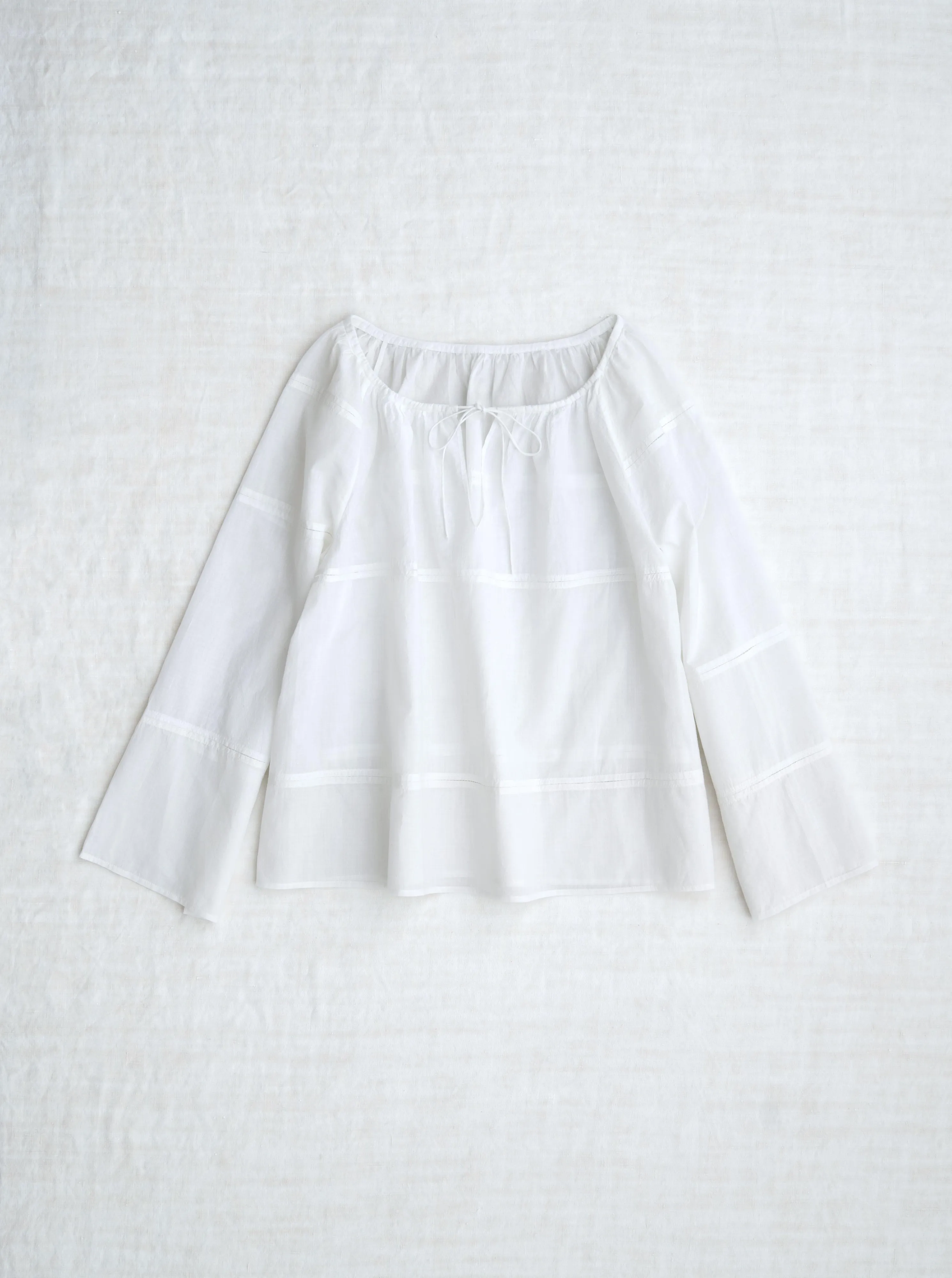 patched peasant blouse